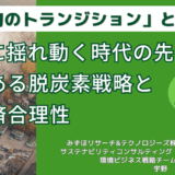 本物のトランジションとは何か？―脱炭素経営に求められる戦略と経済合理性を解説－7月1日開催