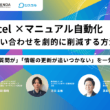 脱Excel×マニュアル自動化｜社内問い合わせを劇的に削減する方法とは 〜