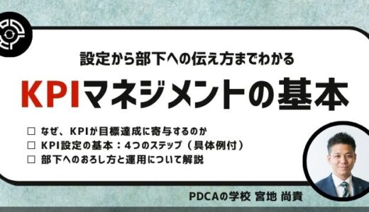 KPI設定から部下への伝え方までわかる！KPIマネジメントの基本ウェビナー
