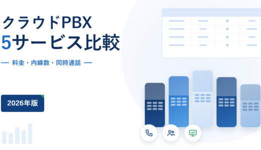 クラウドPBX比較5選｜料金・内線数・同時通話数を公式料金ページで検証【2026年】