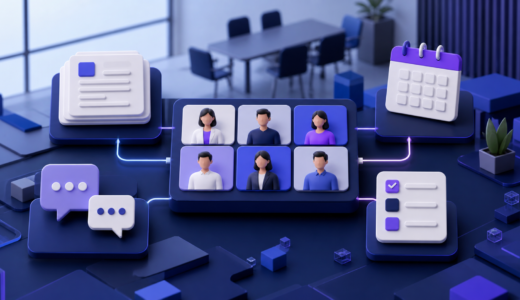 会議と共同作業を表すTeams詳細ページ専用イメージ