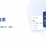 Trelloの料金と請求、4プラン・ゲストの数え方・解約、2026年版と書かれたアイキャッチ画像。白地に淡い青のグリッドを敷き、右側にSTANDARD 5ドル・PREMIUM 10ドル・FREE 0ドルのプランカードを重ねている